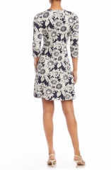 with floral print dress