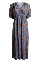 with floral print dress