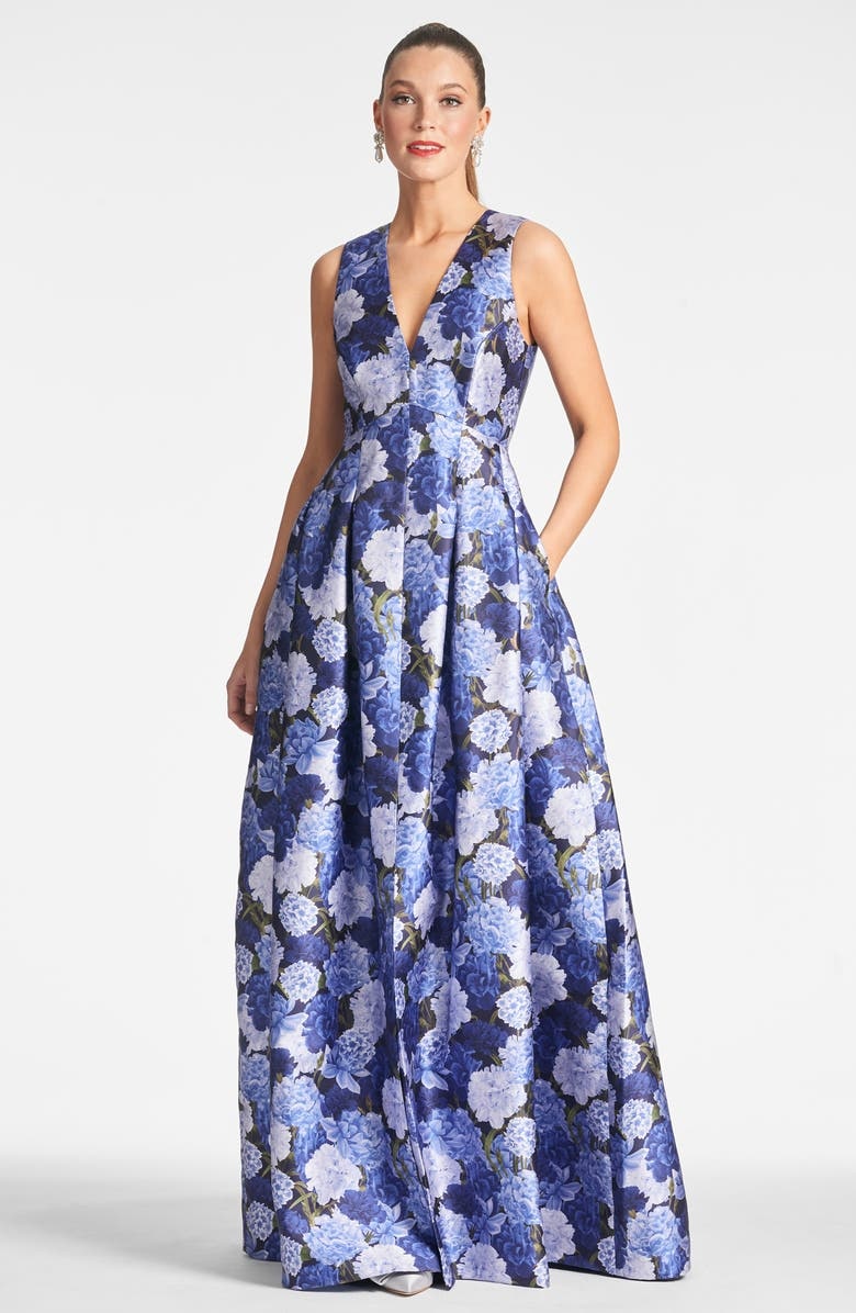 with floral print dress