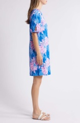 with floral print dress