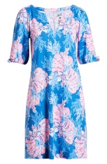 with floral print dress