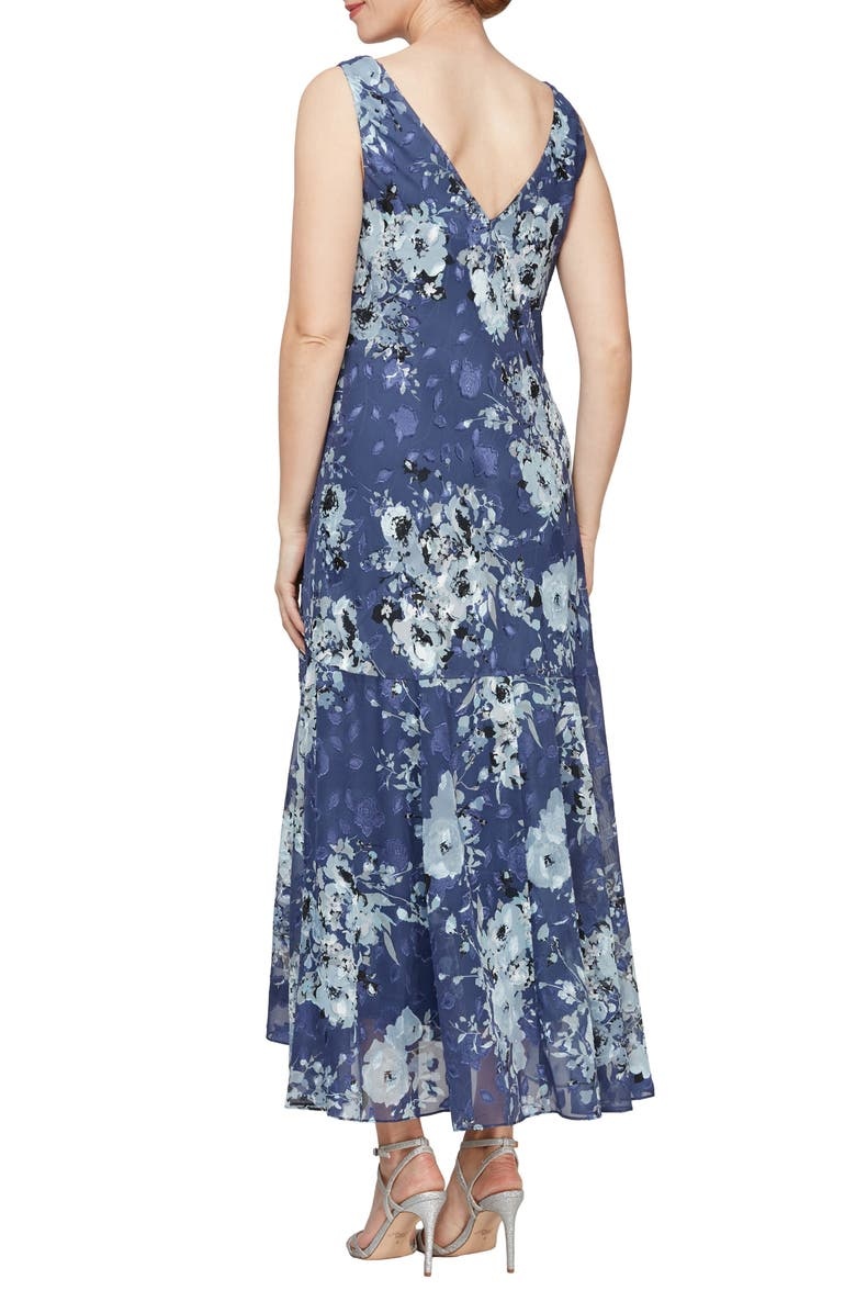 with floral print dress