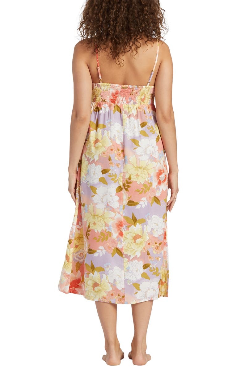 with floral print dress