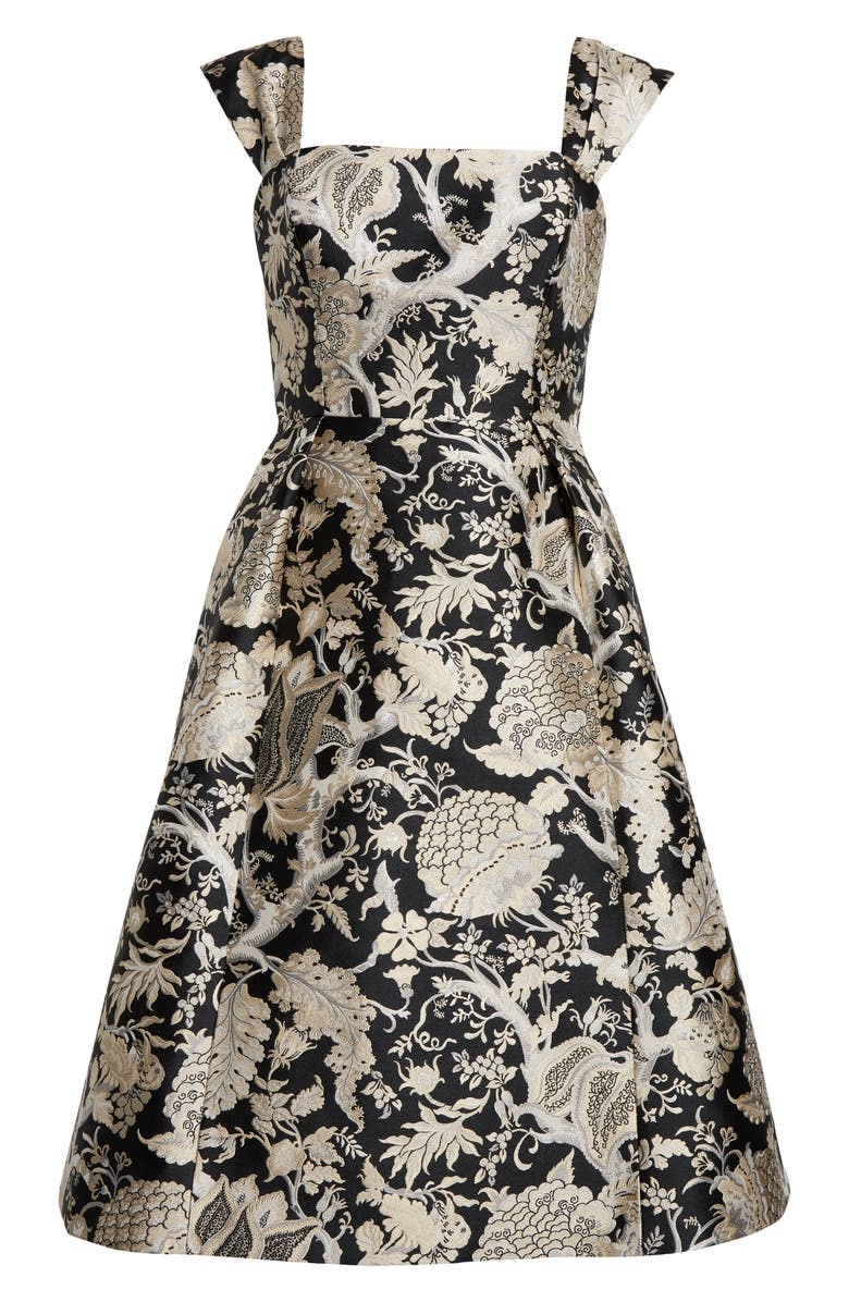 with floral print dress