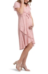 with floral print dress