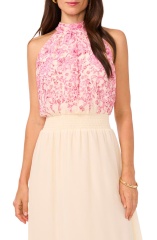 with floral print dress