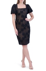 with floral print dress