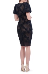 with floral print dress