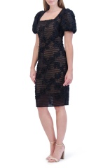 with floral print dress