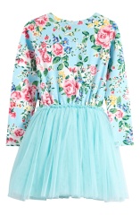 with floral print dress