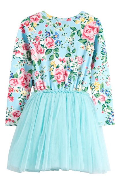 with floral print dress