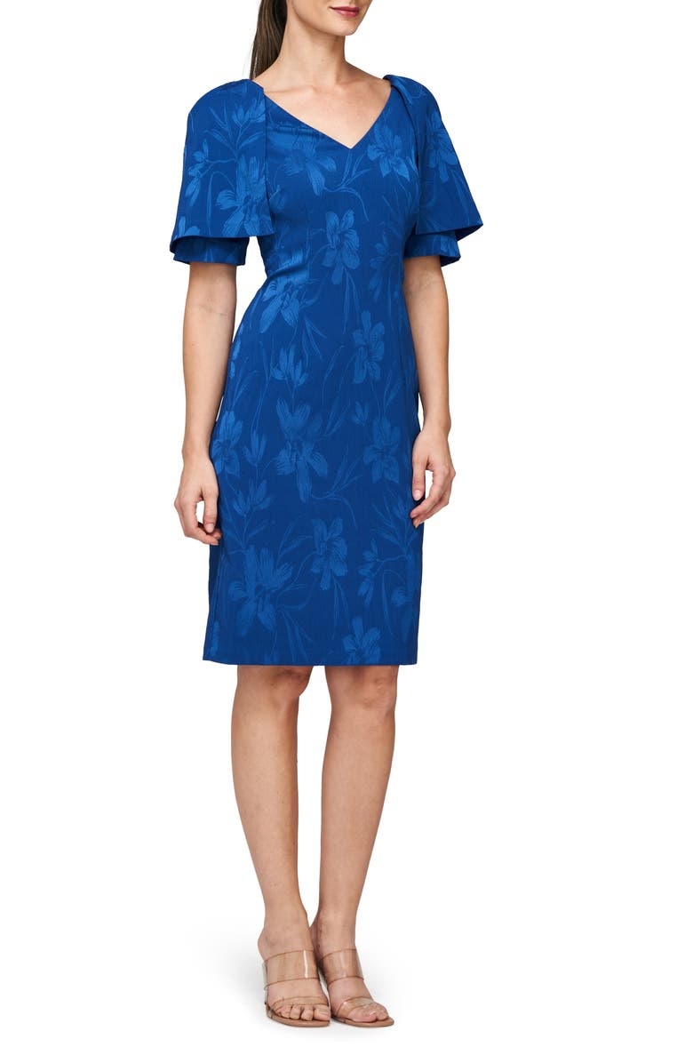 with floral print dress