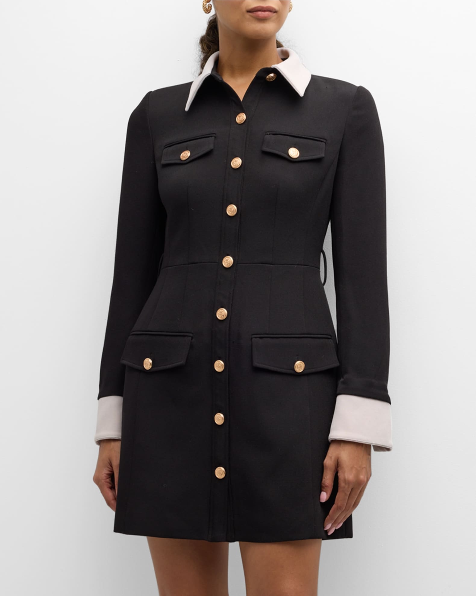 Chic Button Dress