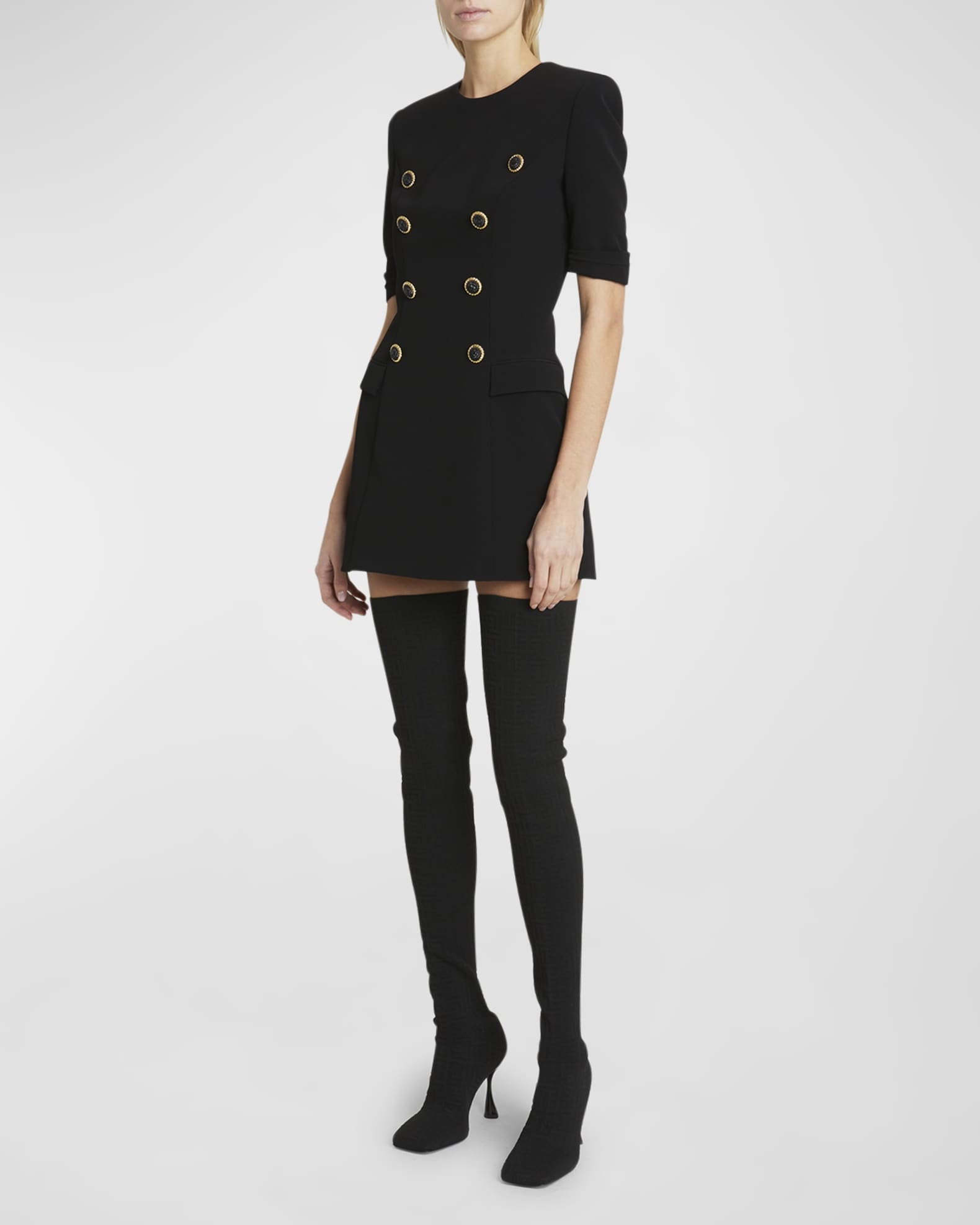 Chic Button Dress