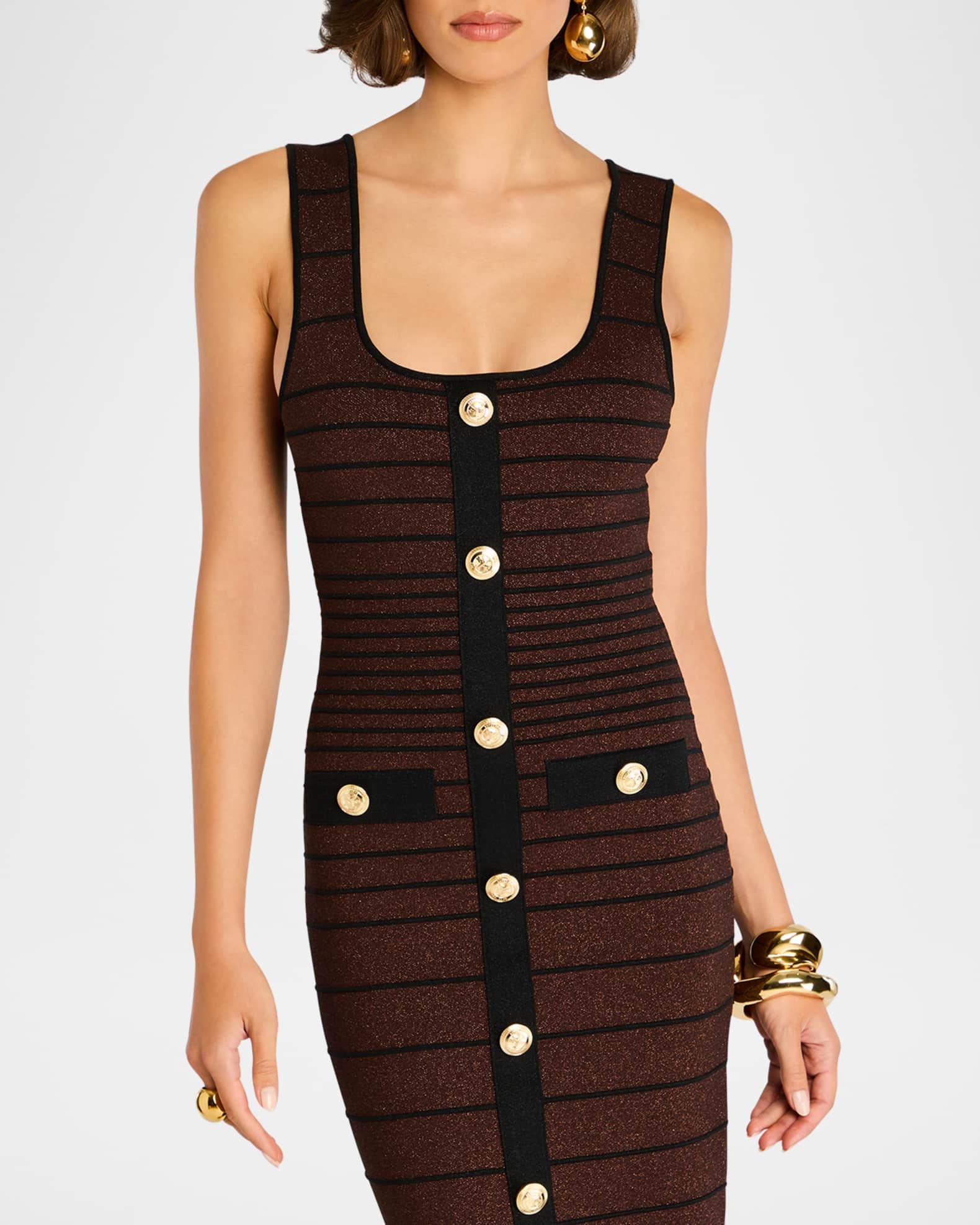 Chic Button Dress