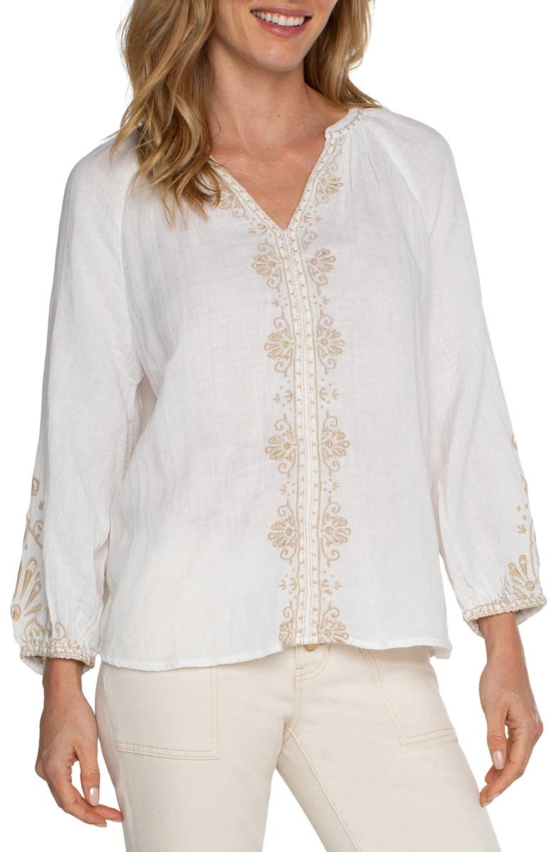 Embroidered top
