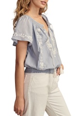 Embroidered Top