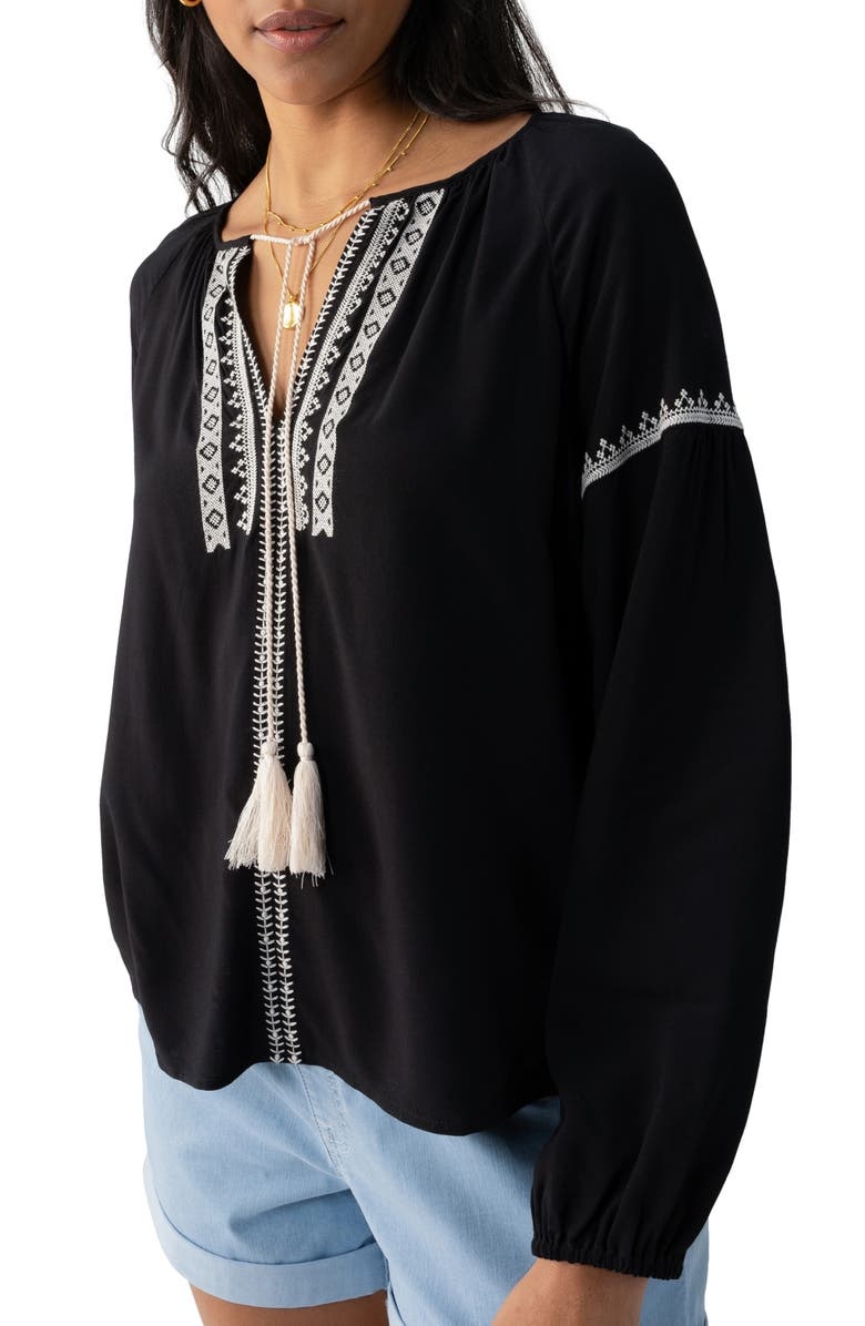 Embroidered top