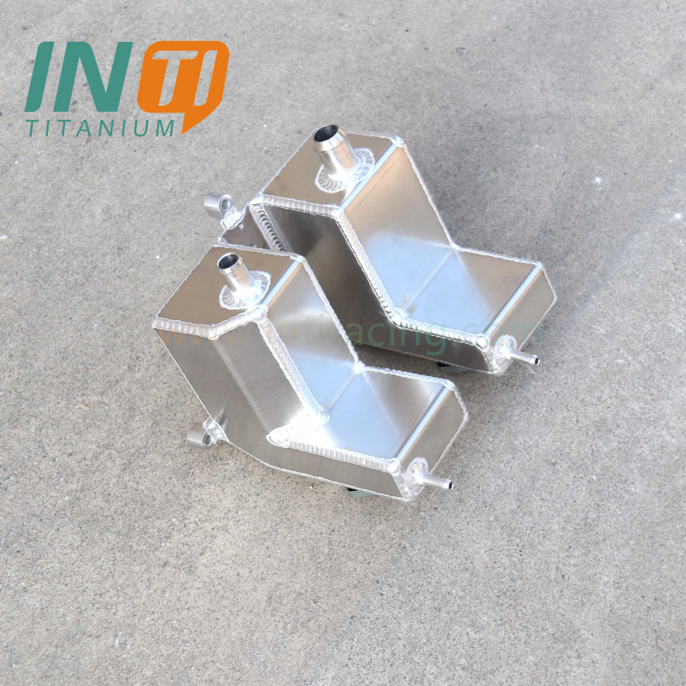 Dual Aluminum Coolant/Intercooler Tank For Polaris RZR Turbo | Turbo S 2016+