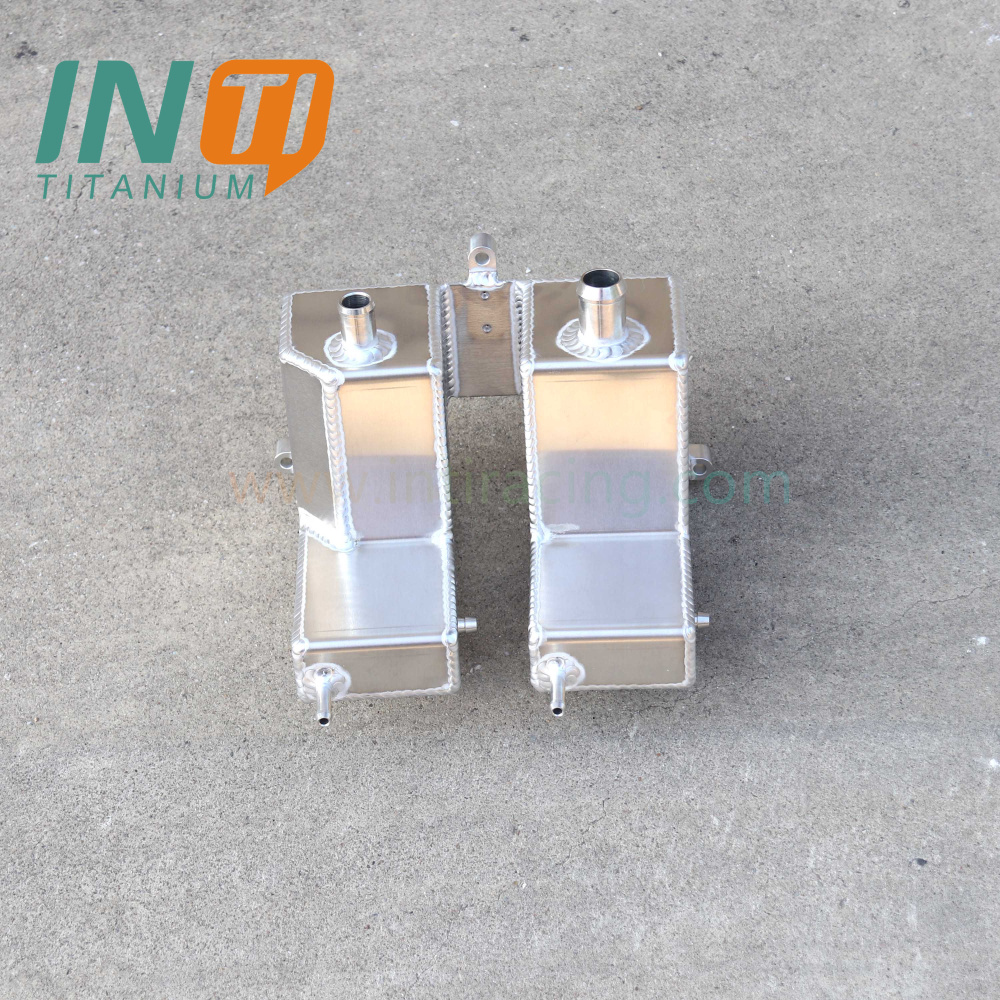 Dual Aluminum Coolant/Intercooler Tank For Polaris RZR Turbo | Turbo S 2016+