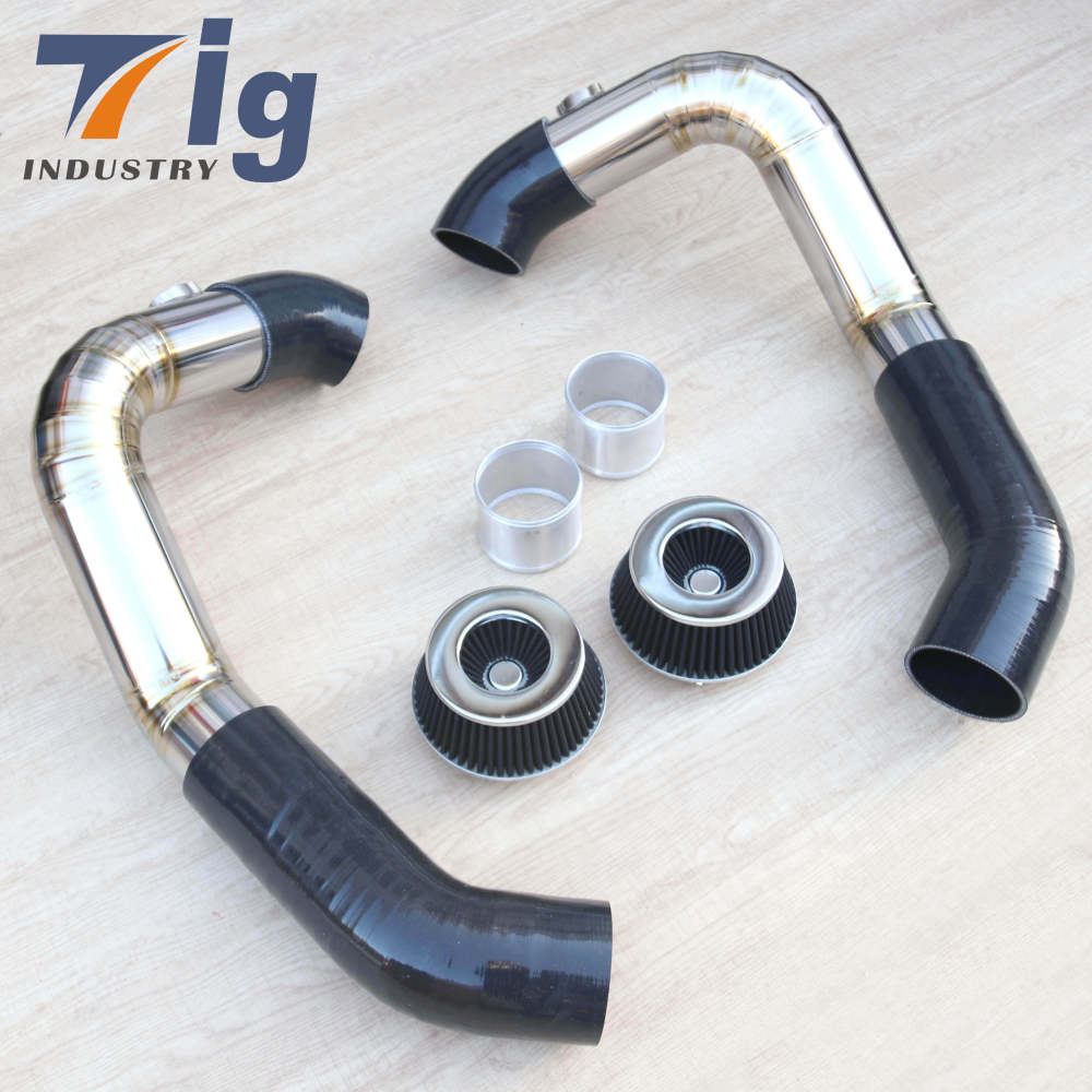 FRONT MOUNT S63TU F10 M5 F12 M6 TITANIUM INTAKE SYSTEM KIT ( 2012-2017 )