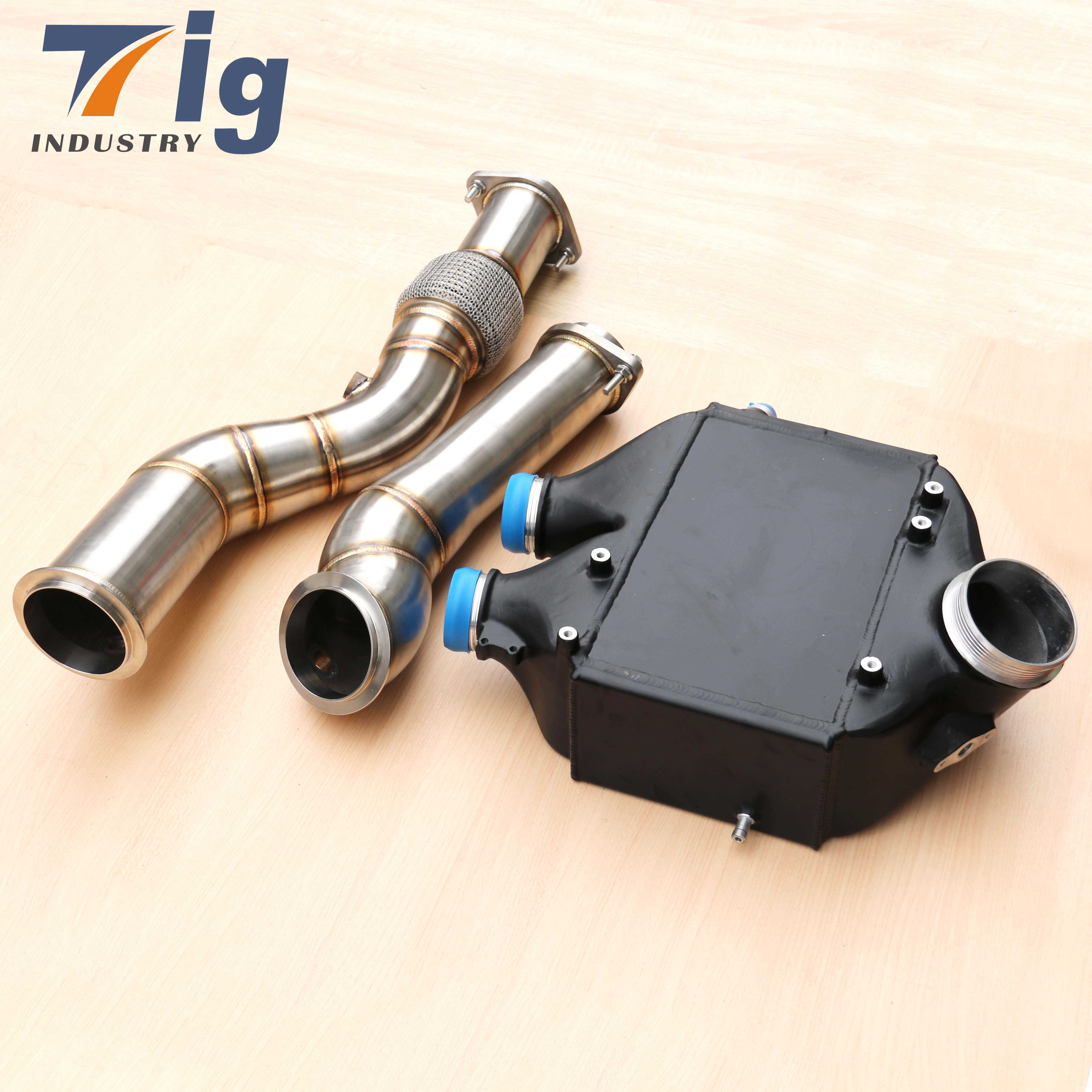 F80 F82 M3 M4 S55 Aluminium Turbos intercooler&Stainless Steel Exhaust Downpipe