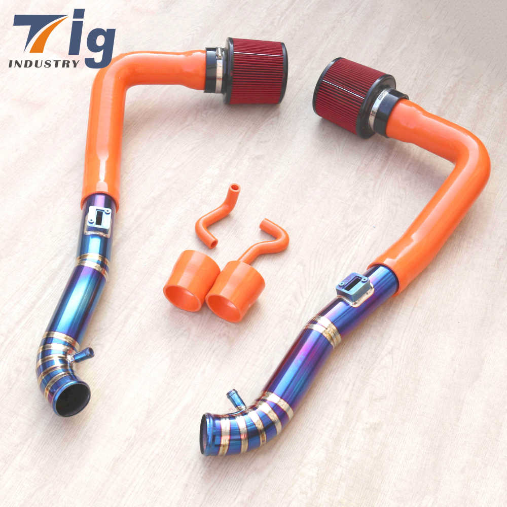 Titanium front mount air intakes For 07+ Nissan 350Z 370Z Infiniti G35 G37