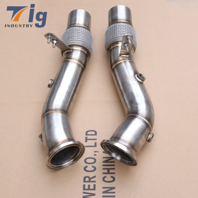 For BMW M760 V12 6.6T N74 585P exhaust decat downpipe 2019~UP