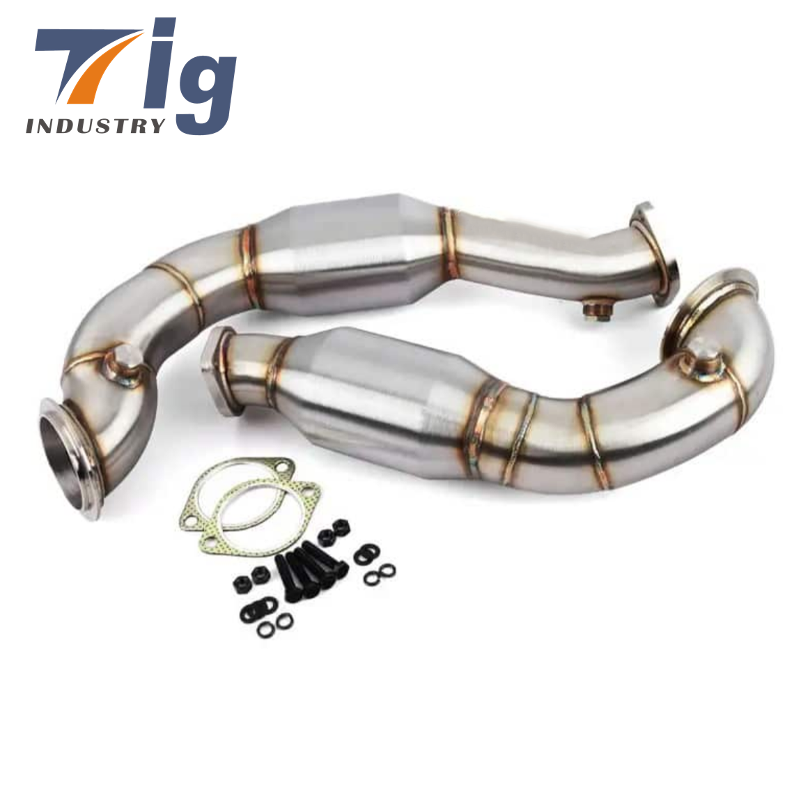 3" Stainless Steel Exhaust Downpipe compatible N54 335Xi E90 E92 2007-2011 Pipes