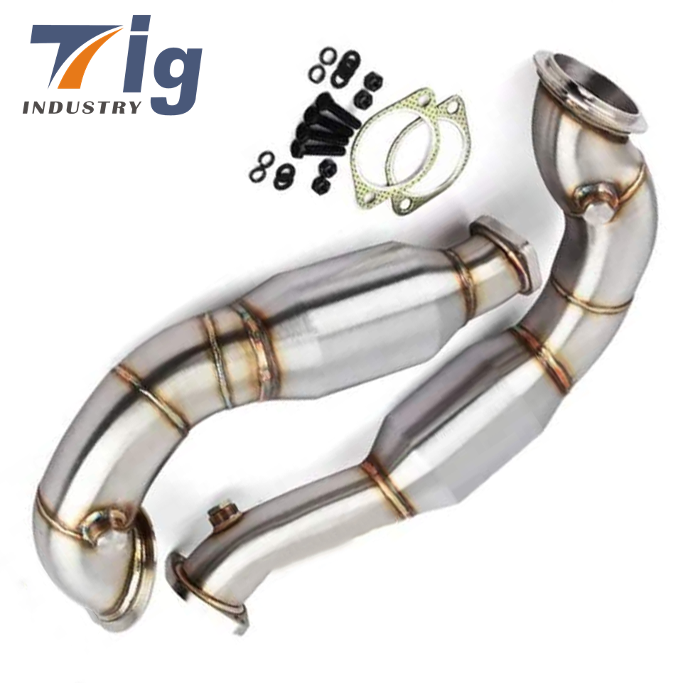 3" Stainless Steel Exhaust Downpipe compatible N54 335Xi E90 E92 2007-2011 Pipes