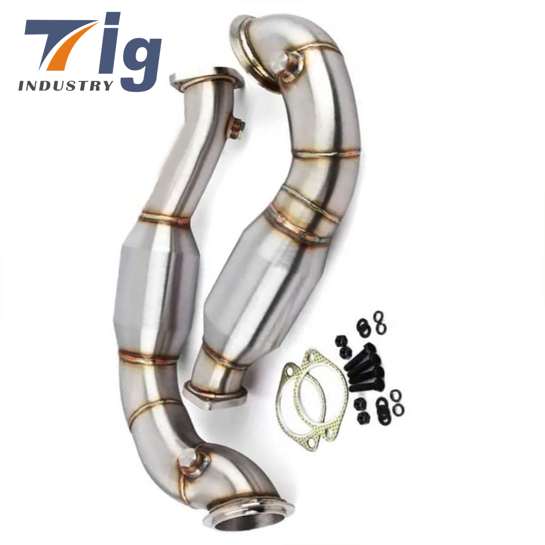 3" Stainless Steel Exhaust Downpipe compatible N54 335Xi E90 E92 2007-2011 Pipes