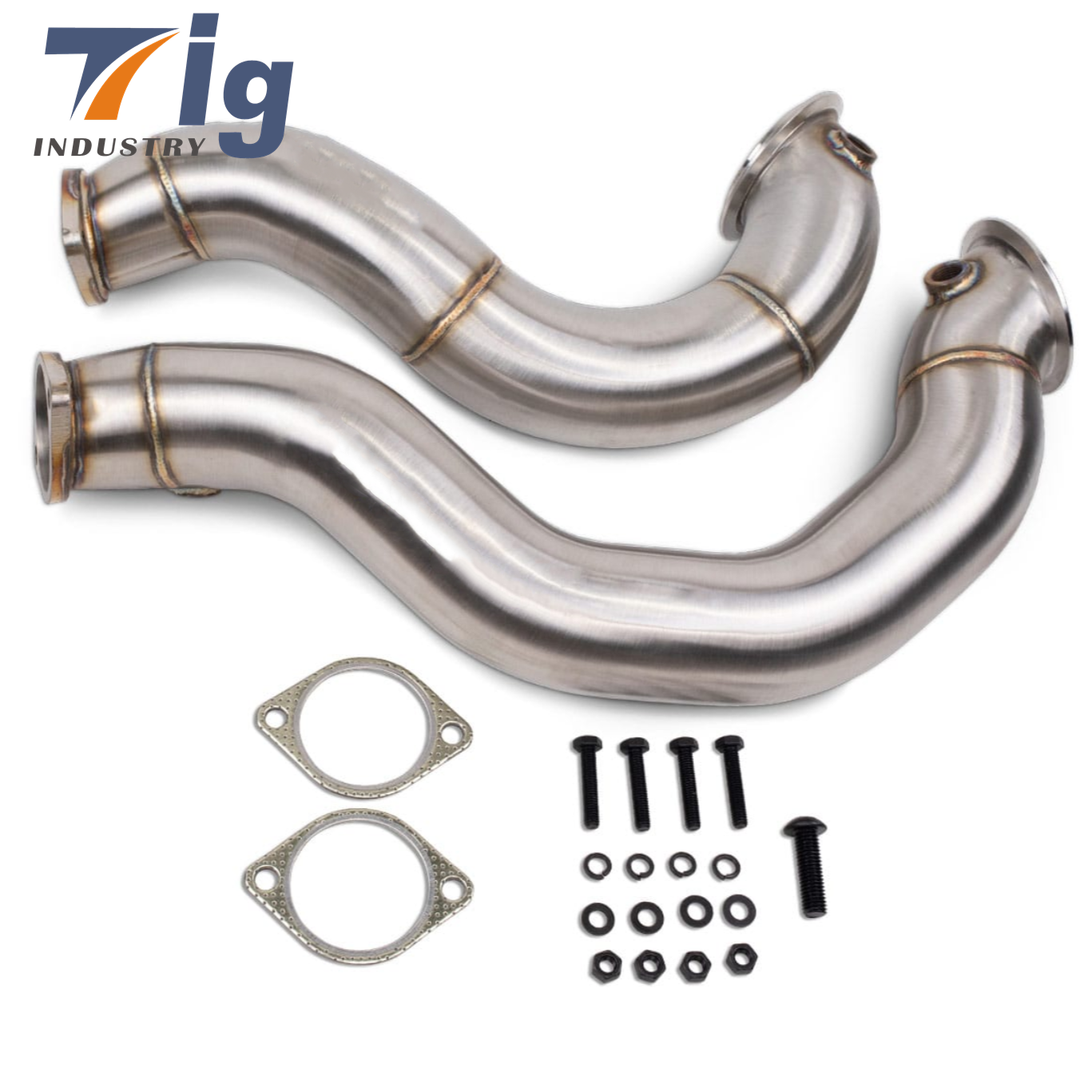 3" Stainless Steel Exhaust Downpipe compatible N54 335Xi E90 E92 2007-2011 Pipes