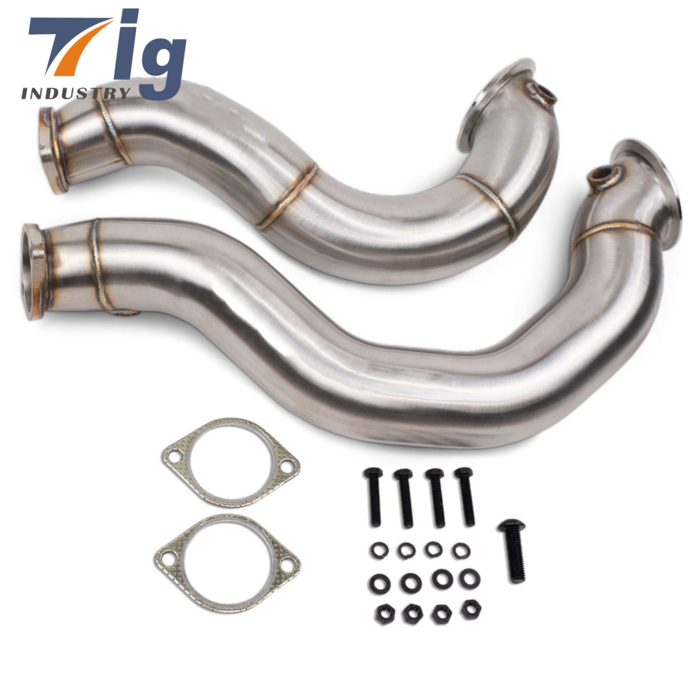 3" Stainless Steel Exhaust Downpipe compatible N54 335Xi E90 E92 2007-2011 Pipes