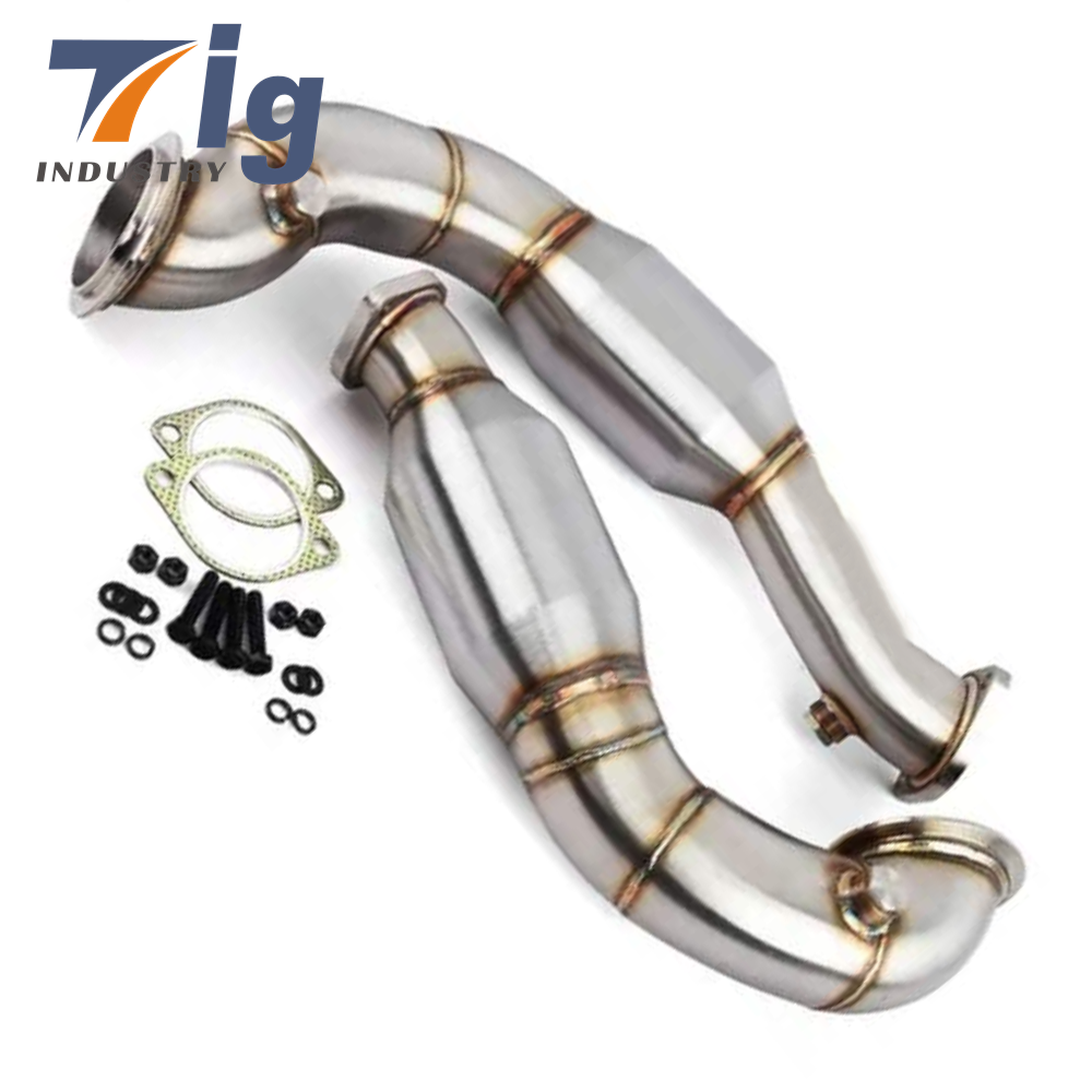 3" Stainless Steel Exhaust Downpipe compatible N54 335Xi E90 E92 2007-2011 Pipes
