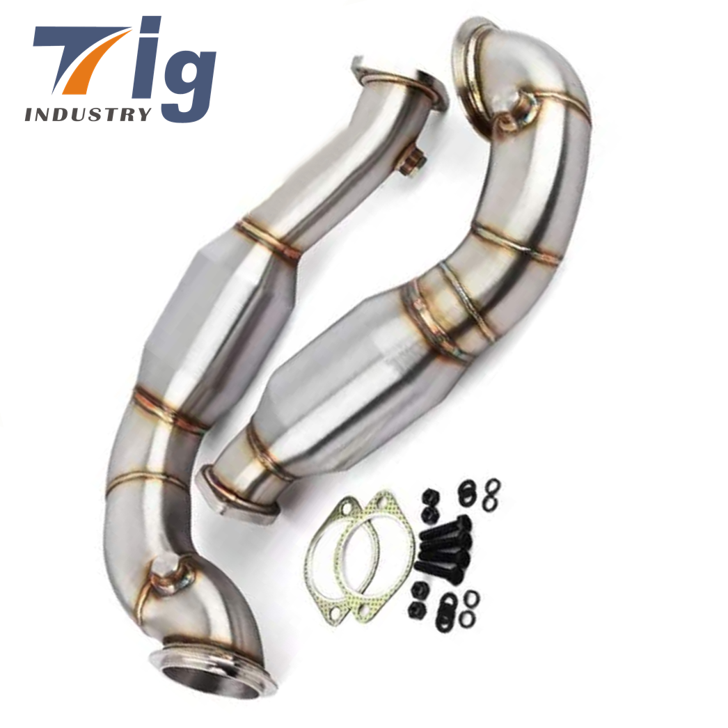 3" Stainless Steel Exhaust Downpipe compatible N54 335Xi E90 E92 2007-2011 Pipes