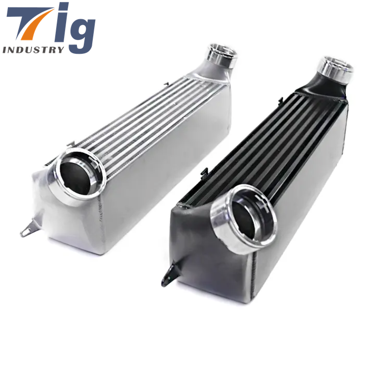 Aluminum Front Mount FMIC Upgrade Intercooler For BMW 135i 335i X1 N54 N55 E82 E84 E90 E92 2007-2012 Black /Silver