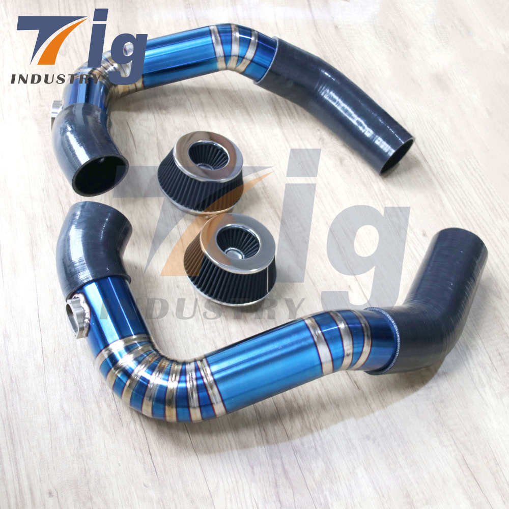 FRONT MOUNT S63TU F10 M5 F12 M6 TITANIUM INTAKE SYSTEM KIT ( 2012-2017 )