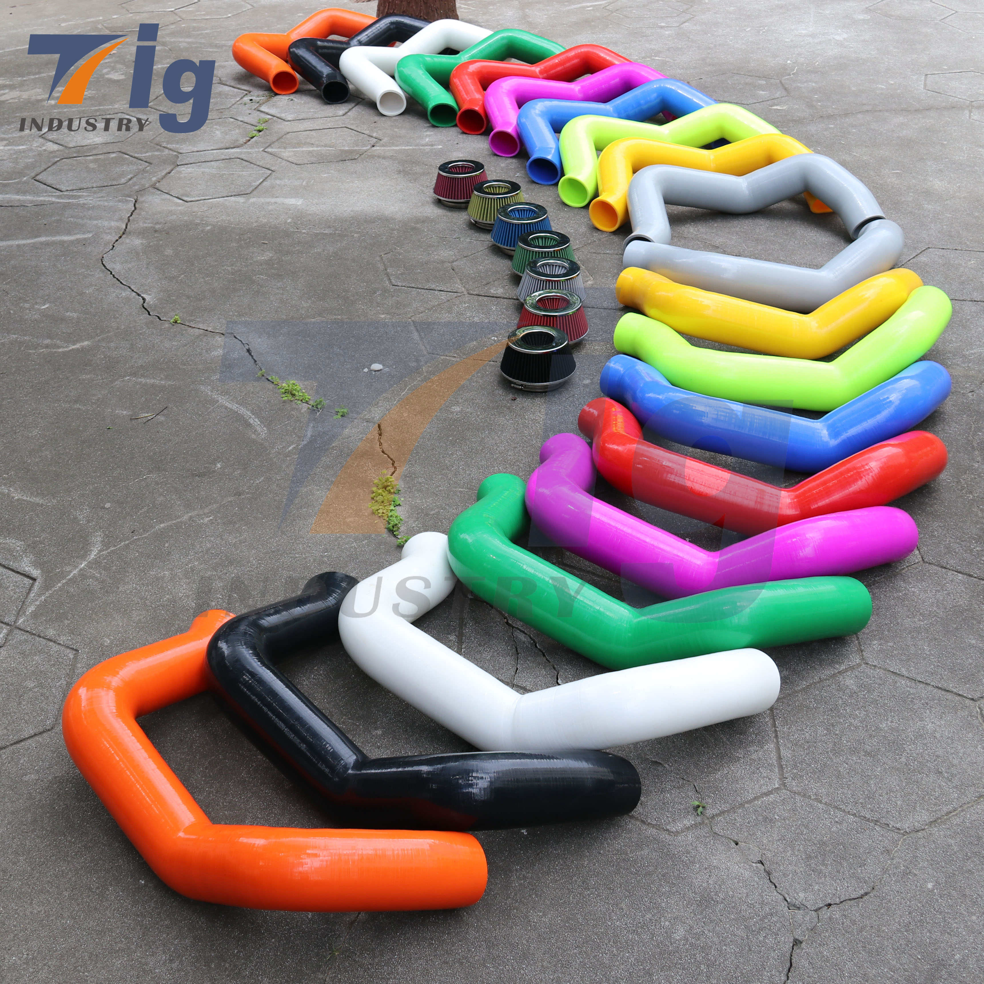 Silicone front mount intake kit with filters for G30 2020+ M550I or M8 M5 ( F90 / F91 / F92 / F93 )