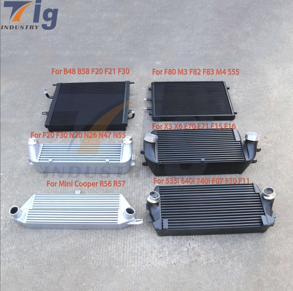 Custom intercooler for bmw B48 B58 M3 M4 F80 X5 X6 N20 N26 N55 N57 Radiator