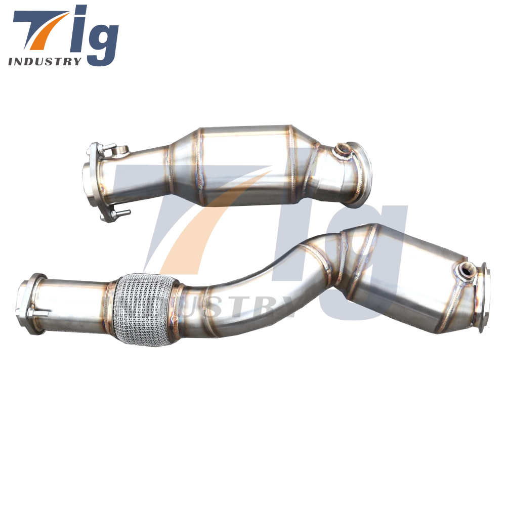 High Flow downpipe for BMW G80 M3 M4 S58 Stainless Steel Exhaust downpipe