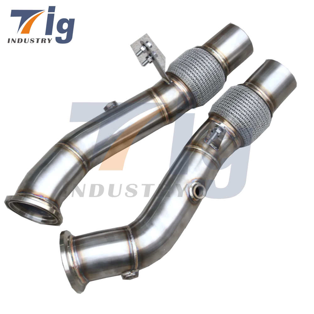 For BMW M760 V12 6.6T N74 585P exhaust decat downpipe 2019~UP
