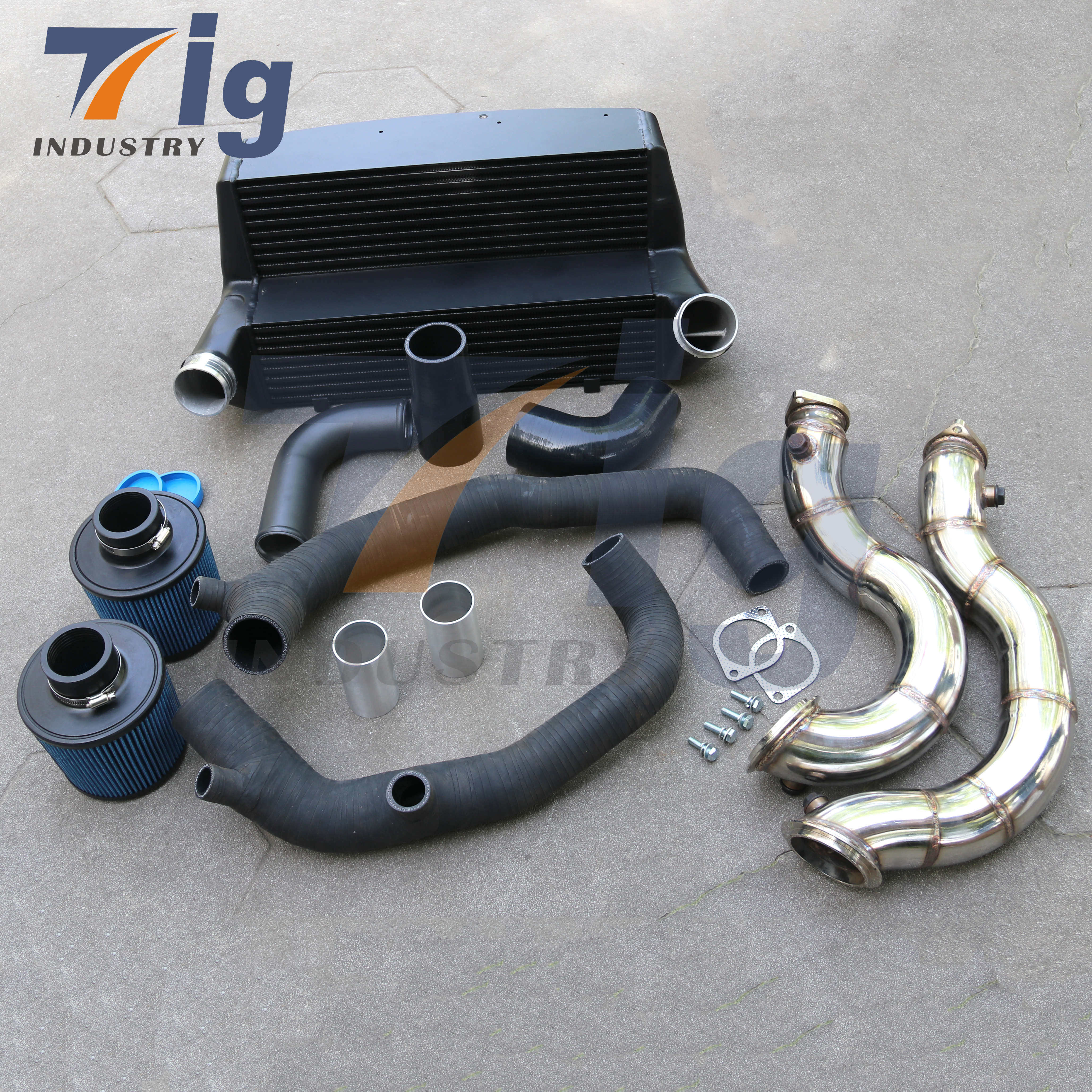New type top sale Exhaust downpipe+intercooler+charge pipe for bmw E82 E88 135i 335i E90 E91 E92 E93 Z4 E89 N54 3.0L
