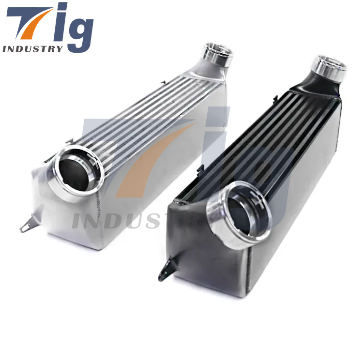 Aluminum Front Mount FMIC Upgrade Intercooler For BMW 135i 335i X1 N54 N55 E82 E84 E90 E92 2007-2012 Black /Silver
