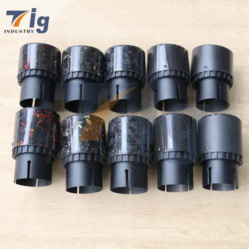 Universal 2.5inch exhaust carbon single tips
