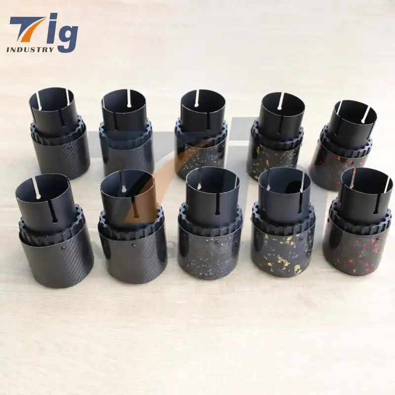 Universal 2.5inch exhaust carbon single tips