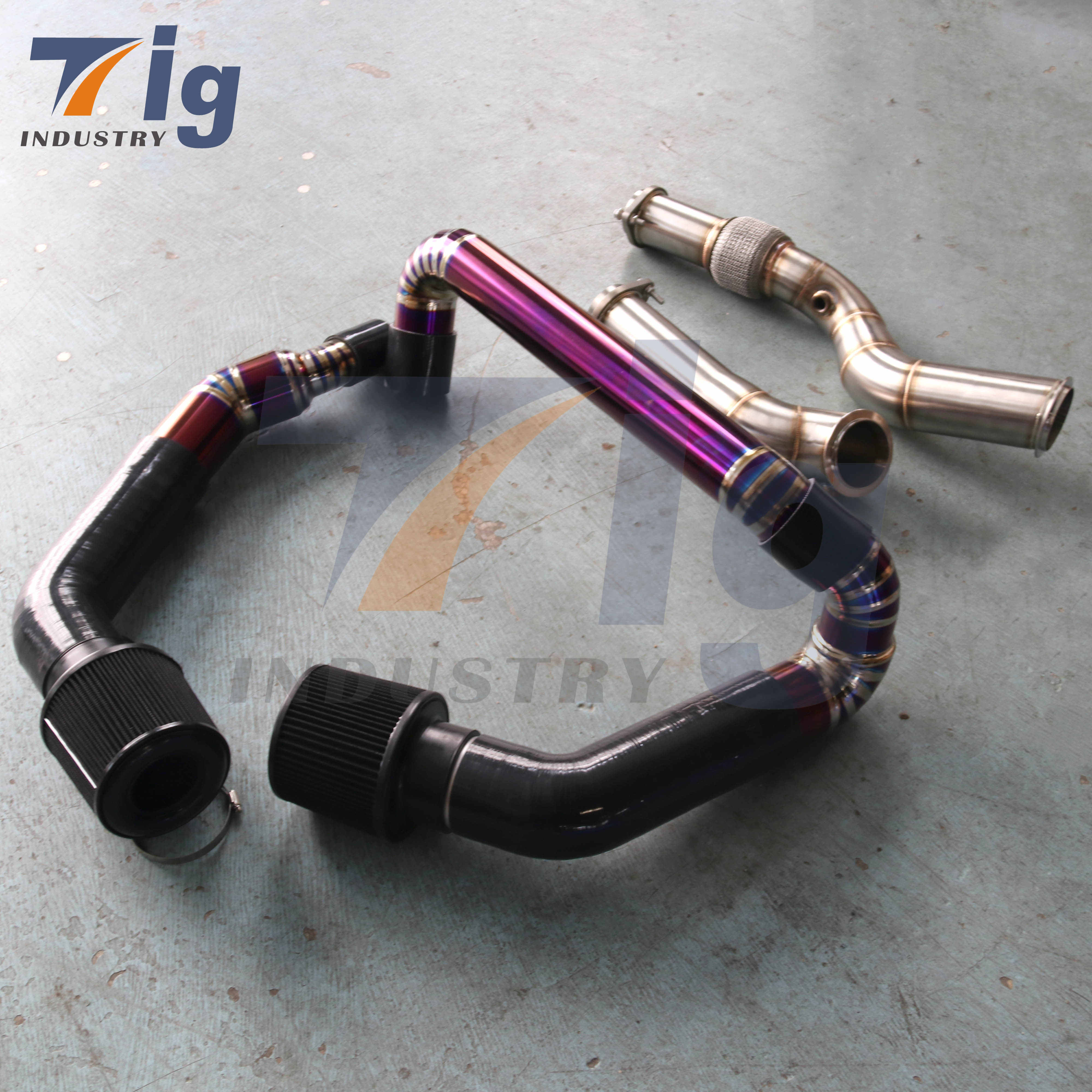 Titanium Front Mount Intake Kit Downpipe For BMW G80 M3 G82 G83 M4 S58 2021+