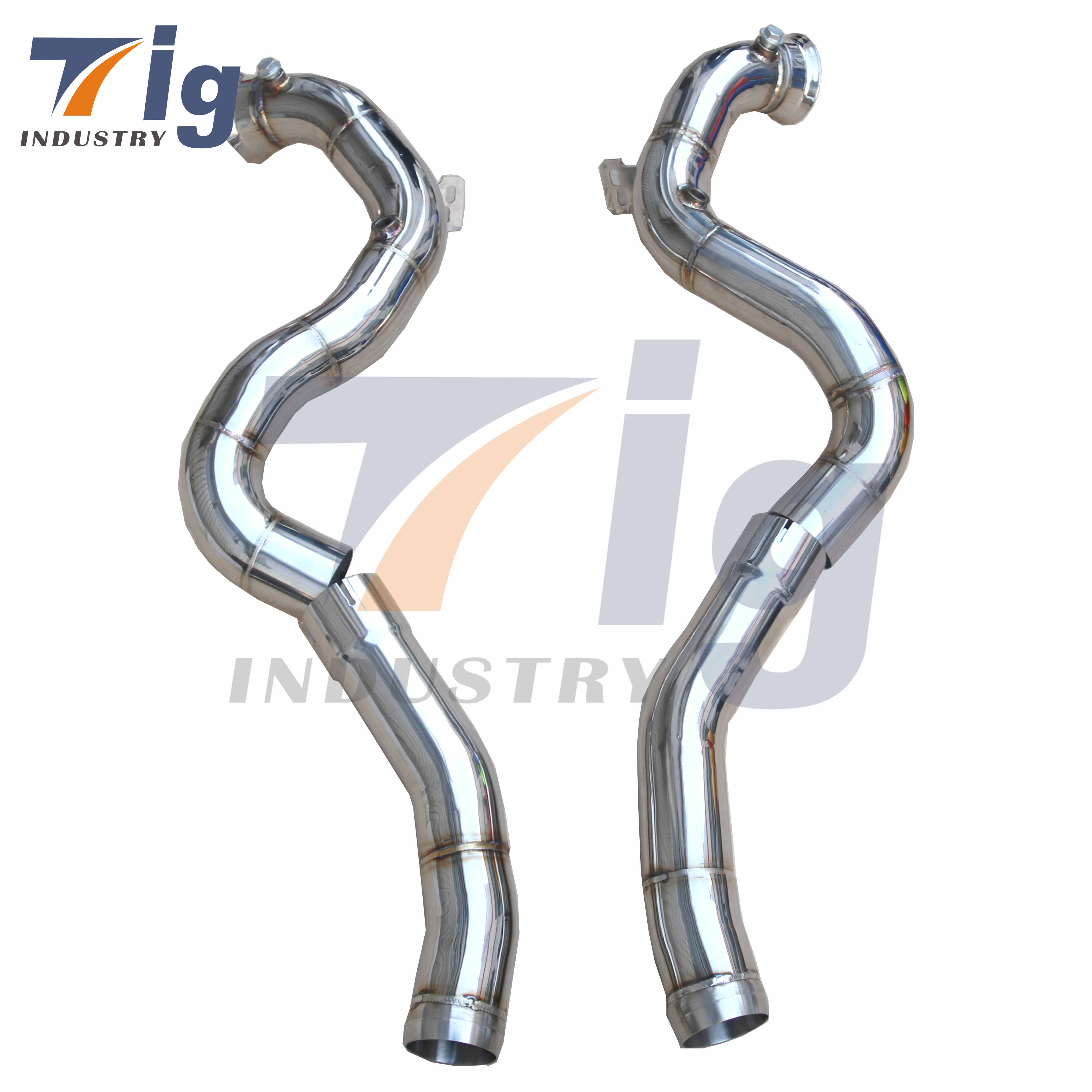 For car exhaust system Downpipes Fit Benz AMG W205 C63