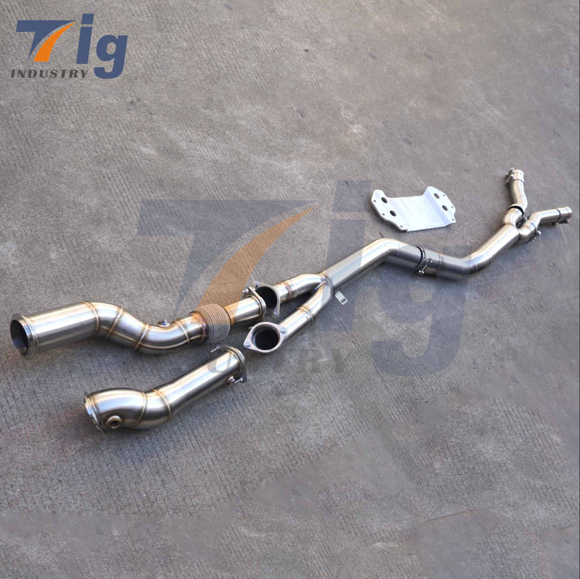 Performance S58 M3 M4 G80 G82 3.0T midpipe with backplate+Downpipe