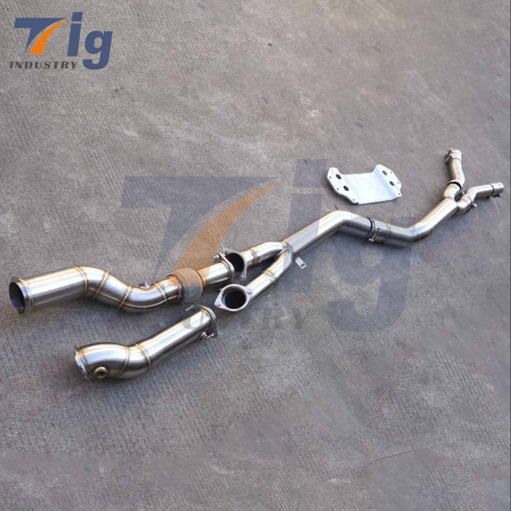 Performance S58 M3 M4 G80 G82 3.0T midpipe with backplate+Downpipe