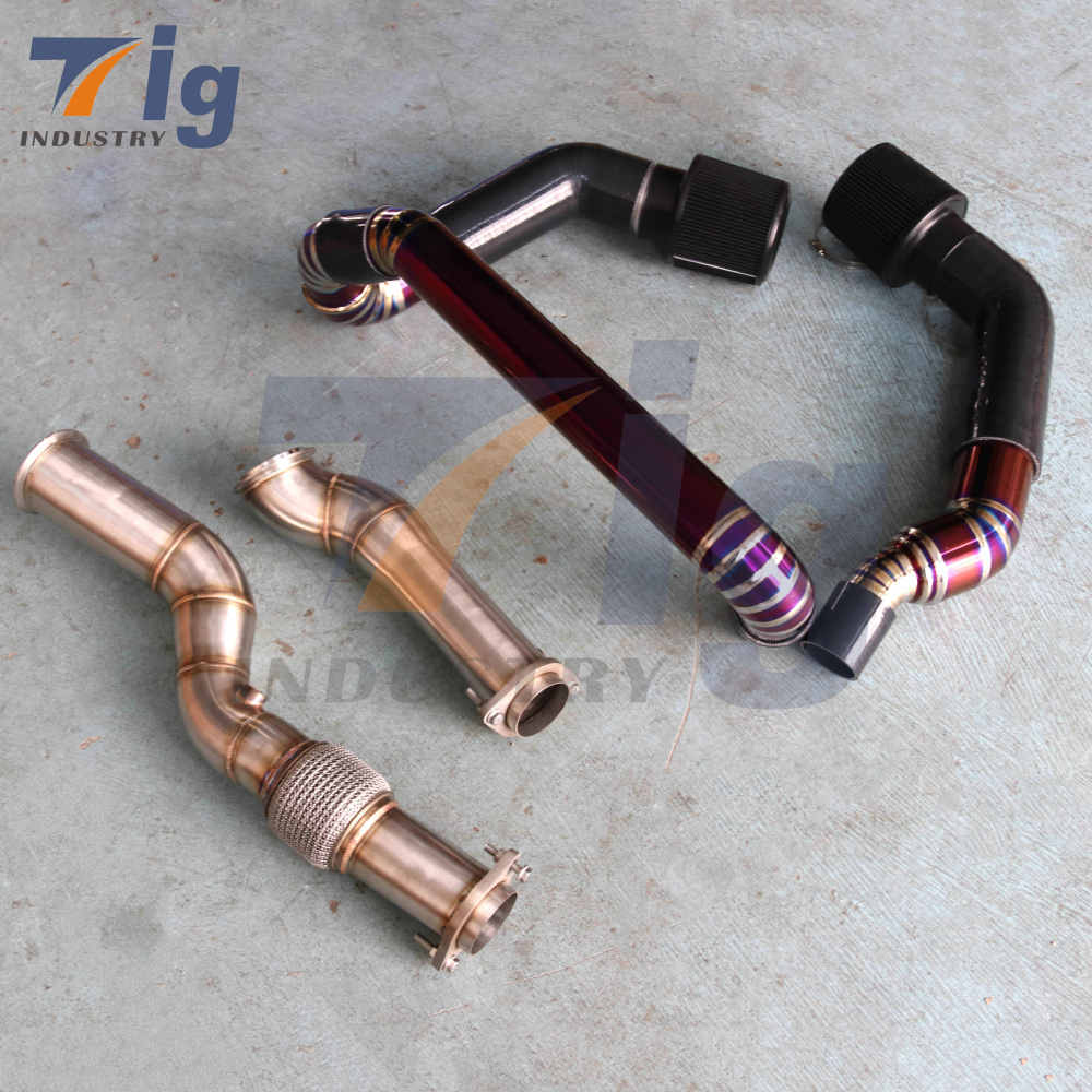 Titanium Front Mount Intake Kit Downpipe For BMW G80 M3 G82 G83 M4 S58 2021+